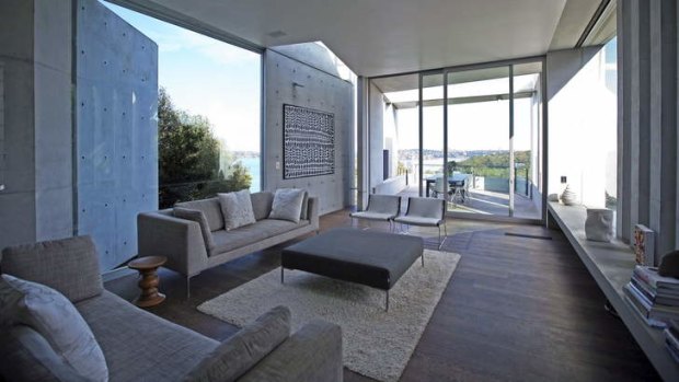 Lounge room in the Pulver house, Clifton Gardens.