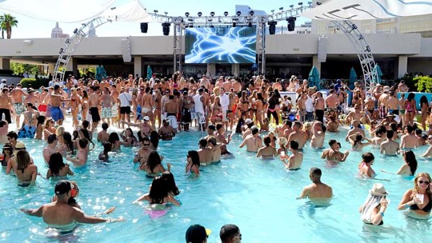 Tanned and toned ... a pool party at Wet Republic at the MGM Grand.