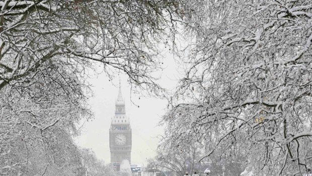 London was  postcard-perfect after 20 centimetres of snow fell.
