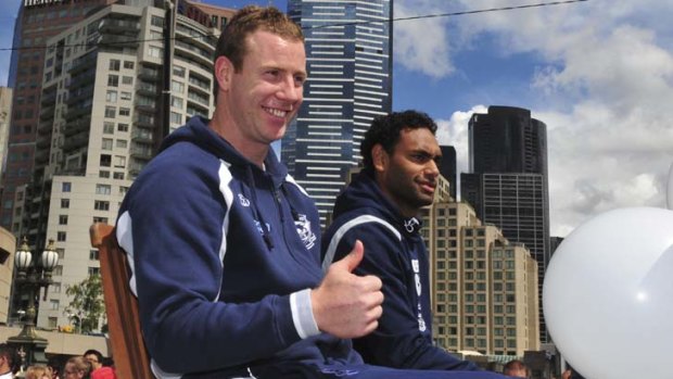 Thumbs up ... But the coach will decide Steve Johnson's fate.