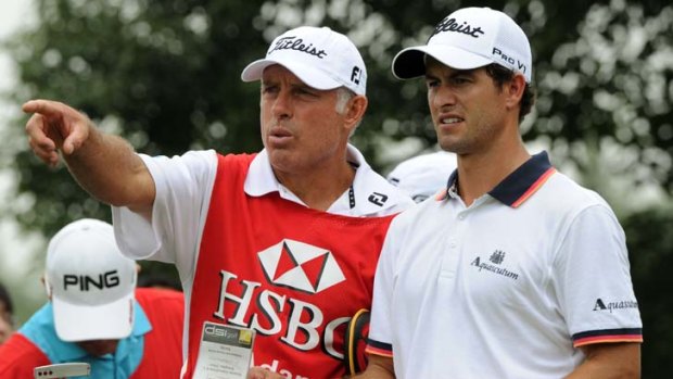 Two of us: Caddie Steve Williams (left) and Adam Scott will be together at the Australian Open.