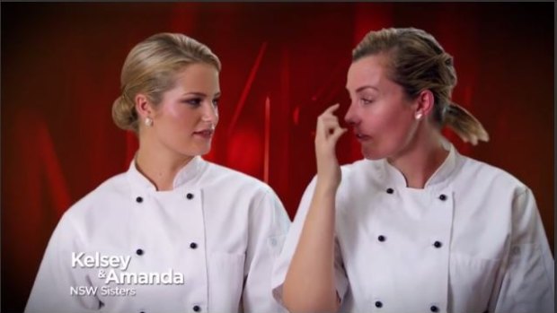 Tears as MKR's eliminated sisters Kelsey and Amanda really wanted to be there.