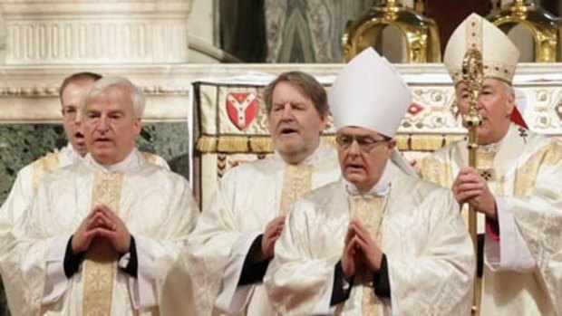 Former Bishops that have been ordained as Roman Catholic priests at Westminster Cathedral in central London.