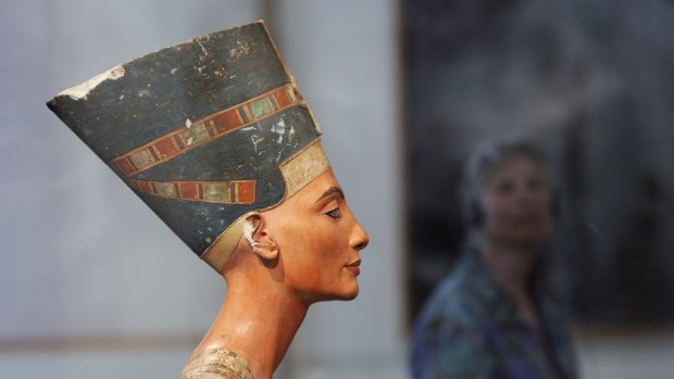 A 3400-year old bust of Egypt's queen Nefertiti.