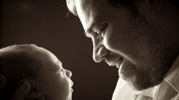 Not so tough … dads are often squeamish about childbirth.