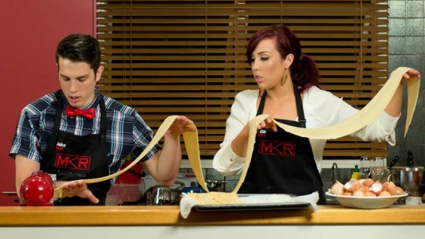 Jake the 'food encyclopedia' and sister Elle  certainly ate their words on last night's <i>My Kitchen Rules</i>.