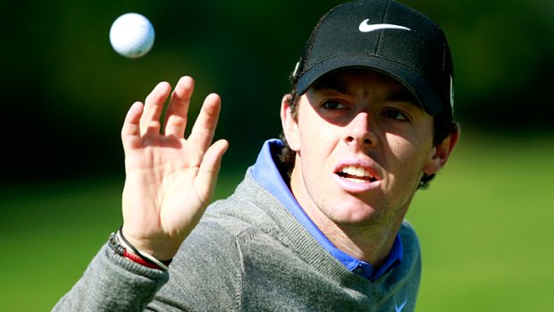 Out of sorts: McIlroy at the BMW Championship in September.