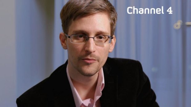 US intelligence leaker Edward Snowden preparing to make his television Christmas message on UK's Channel 4. 