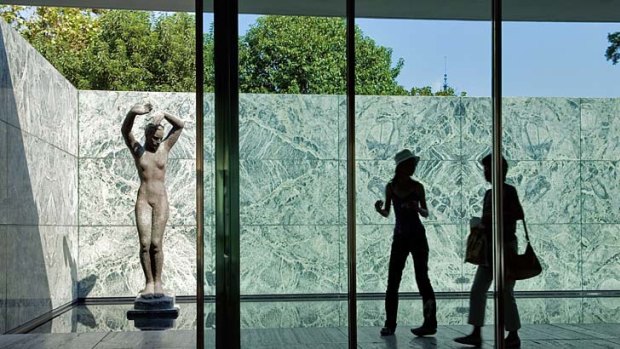 Mies van der Rohe's showpiece pavilion.