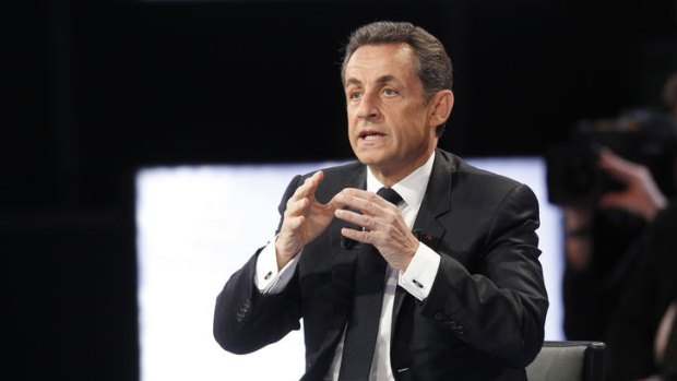 French President Nicolas Sarkozy is trying to scare up some voter interest.