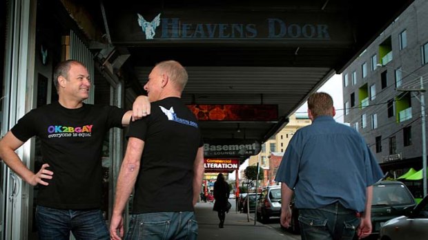 Joe Maclean and Brian Frewin are the owners of gay venue Heaven's Door in Commercial Rd.