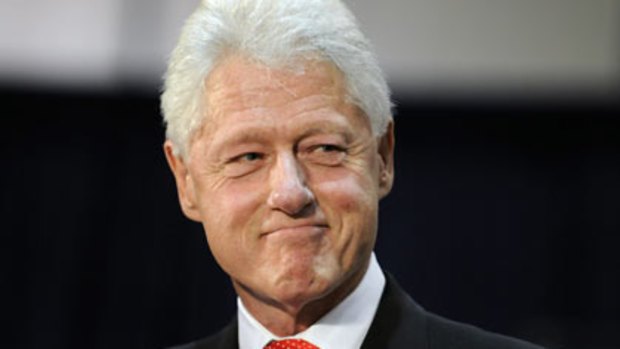 Bill Clinton ... saved by ‘‘crackly message’’.