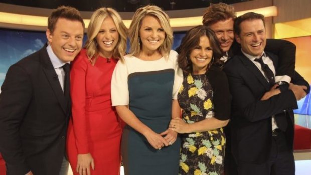 Final farewell: Georgie Gardner and the <i>Today Show</i> crew.