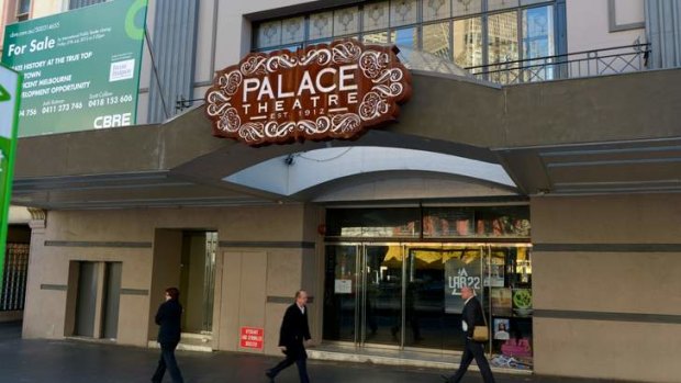 Palace Theatre in Bourke Street.