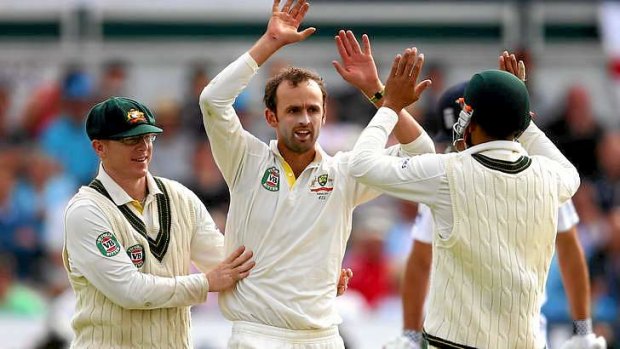 Nathan Lyon ripped out England's middle order during the first innings of the fourth Test in Durham.