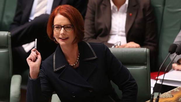 Absolutely confident of her causcus majority:  Prime Minister Julia Gillard.