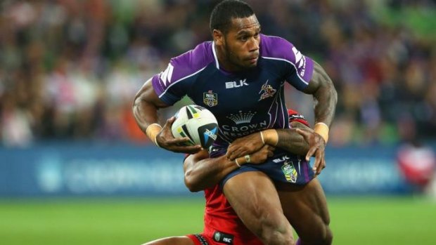 Raiders recruit: Storm winger Sisa Waqa will line up for Canberra in 2015.