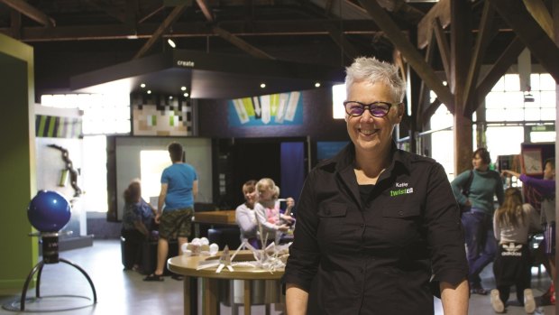 Inventive: Kathy Stubberfield has created the TwistEd science education centre in the Murray River town of Echuca. Her aim is to inspire local (and visiting) students to develop an interest in science and maths subjects.