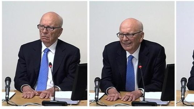 News Corporation chief executive and chairman Rupert Murdoch appears beforethe Leveson inquiry.
