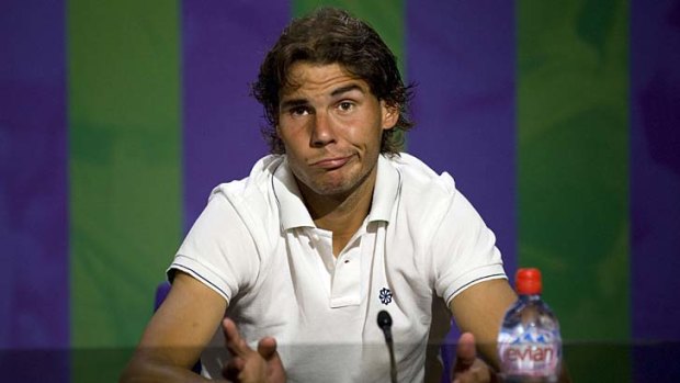 Ruled out: Second seed Rafael Nadal (above) was stung by an upset loss.