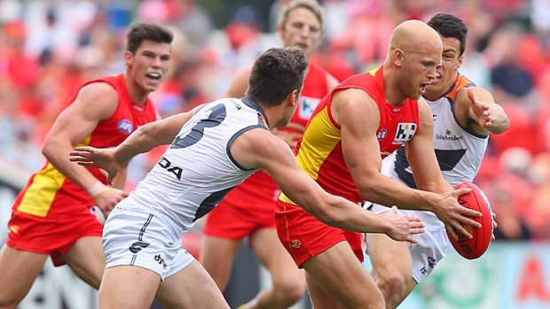 Brownlow contender Gary Ablett picked up 33 touches in his final game for the season.