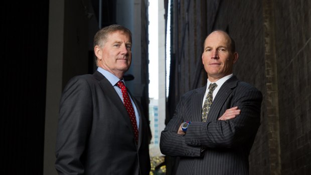 DirectMoney executive chairman Stephen Porges (left) and CEO Peter Beaumont.