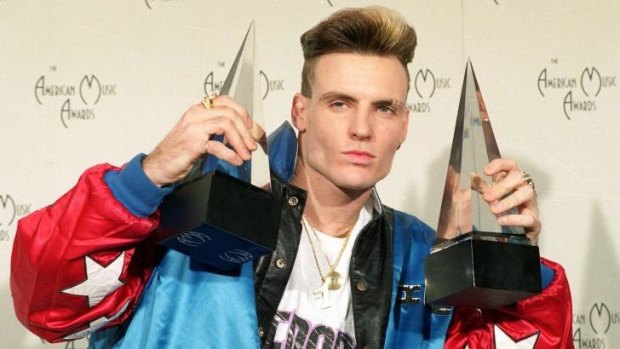 Heyday: Vanilla Ice at the American Music Awards in 1991. 