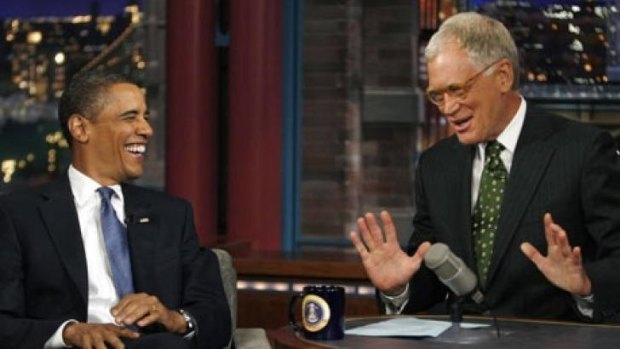 Letterman had a genuine rapport with US President Barack Obama.