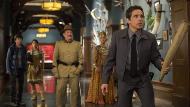 No. 2 must see ... Ben Stiller, right, and friends in <i>Night at the Museum: Secret of the Tomb</i>.