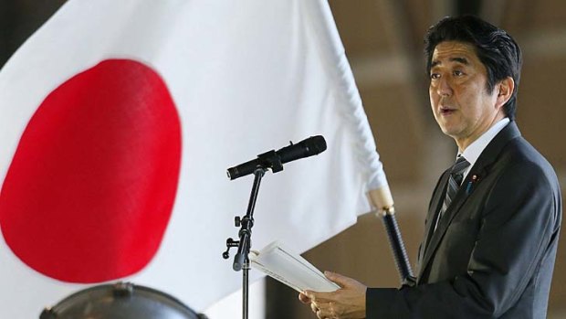 Mandate ... Japanese Prime Minister Shinzo Abe.