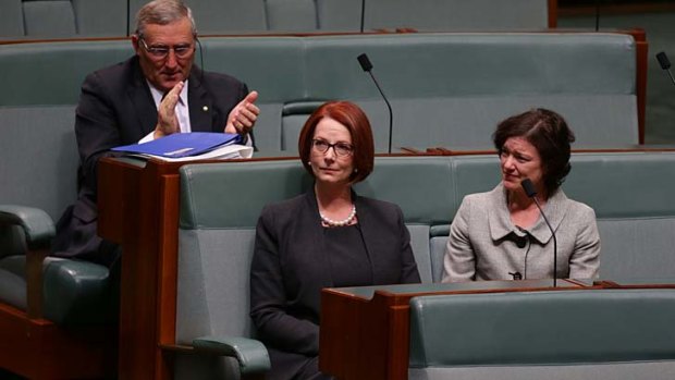 Julia Gillard, pictured on the day after she lost the prime ministership, will be quizzed by the public on Monday night.