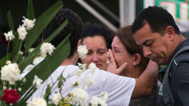 Relatives of Sergio de Jesus attended the memorial service.