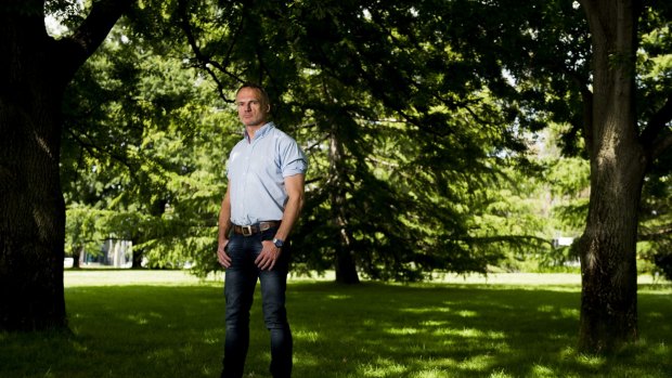 In control: 46-year-old Canberran Garth Parkhill who has lived with HIV for 22 years.