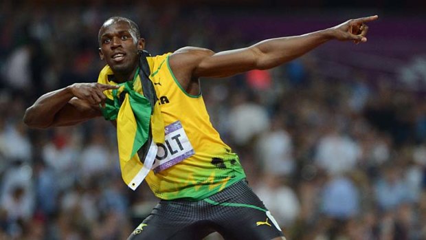 Playful ... Jamaica's Usain Bolt.