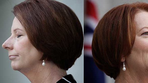 Julia Gillard ,,, has a few things to smile about.