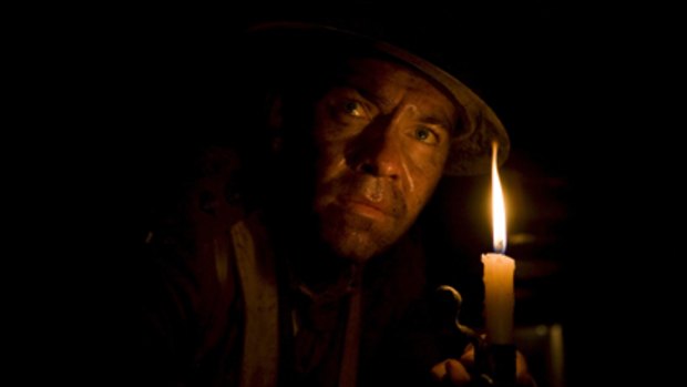 What lies beneath the Western Front... Brendan Cowell shines as Captain Woodward, whose men laid mines under the German trenches at Messines Ridge.