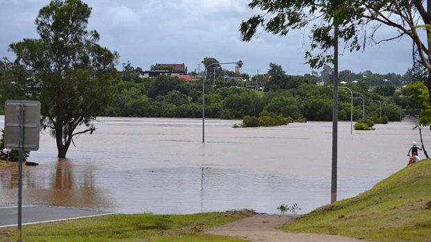 Heavy rain flooded parts of Gympie.