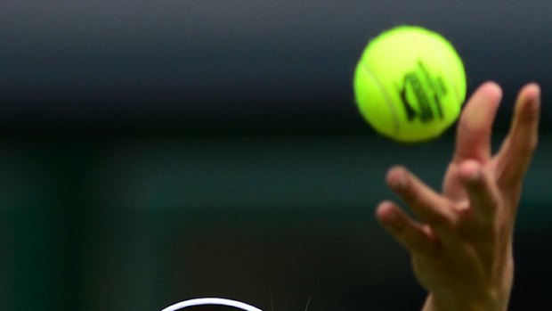 Because I'm worth it ... Maria Sharapova in action at Wimbledon.