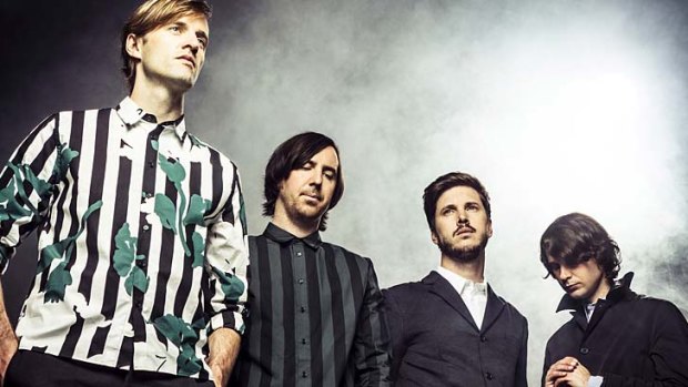Own road: Cut Copy's (from left) Dan Whitford, Mitchell Scott, Ben Browning and Tim Hoey.