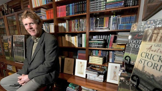 Ken Piesse in his library: 'I think I'm Australia's most published current author, certainly for sport.'