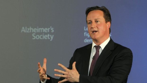 David Cameron interrupted his speech at the Alzheimer's Society to respond to the growing cash-for-access scandal.