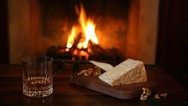 Whiskey, cheese and a warm fire ... does it get much better?