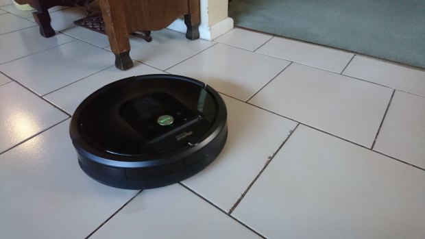Roomba works on tiles or carpet, and can boost its suction on the latter. It does tend to blow a lot of debris around on tiles.