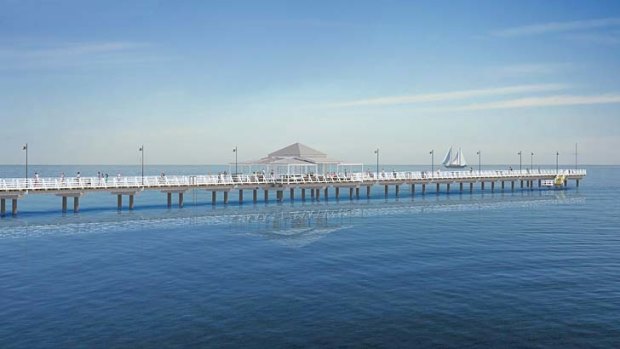 An artist's impression of the new Shorncliffe Pier.