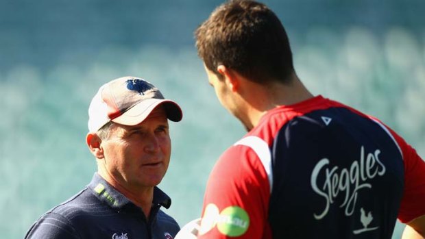 Under-fire ... Roosters' coach Brian Smith.