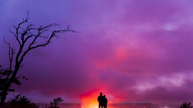 The surreal glow created by the Kileaua volcano on Hawaii's Big Island.