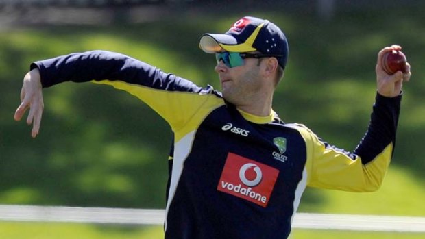 Part of the mix &#8230; Australian captain Michael Clarke could bowl some overs in the second Test in Hobart today. ''I'm just  going to have to make sure I rotate bowlers the right way,’’ he said.