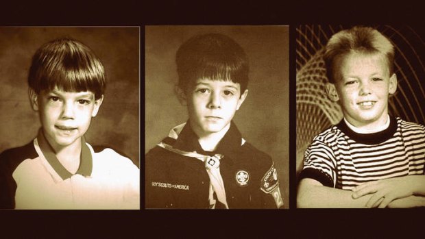 Lives lost … the murdered children (from left), Chris Byers, Michael Moore and Steve Branch.