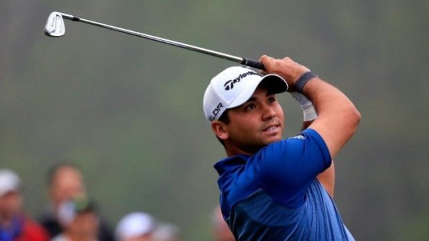 Masters apprentice: Jason Day warms up for the Masters.