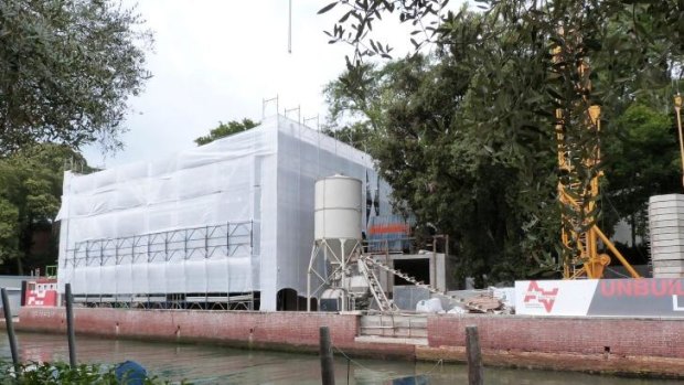 Under construction: The new Australia Pavilion at the Venice Biennale.